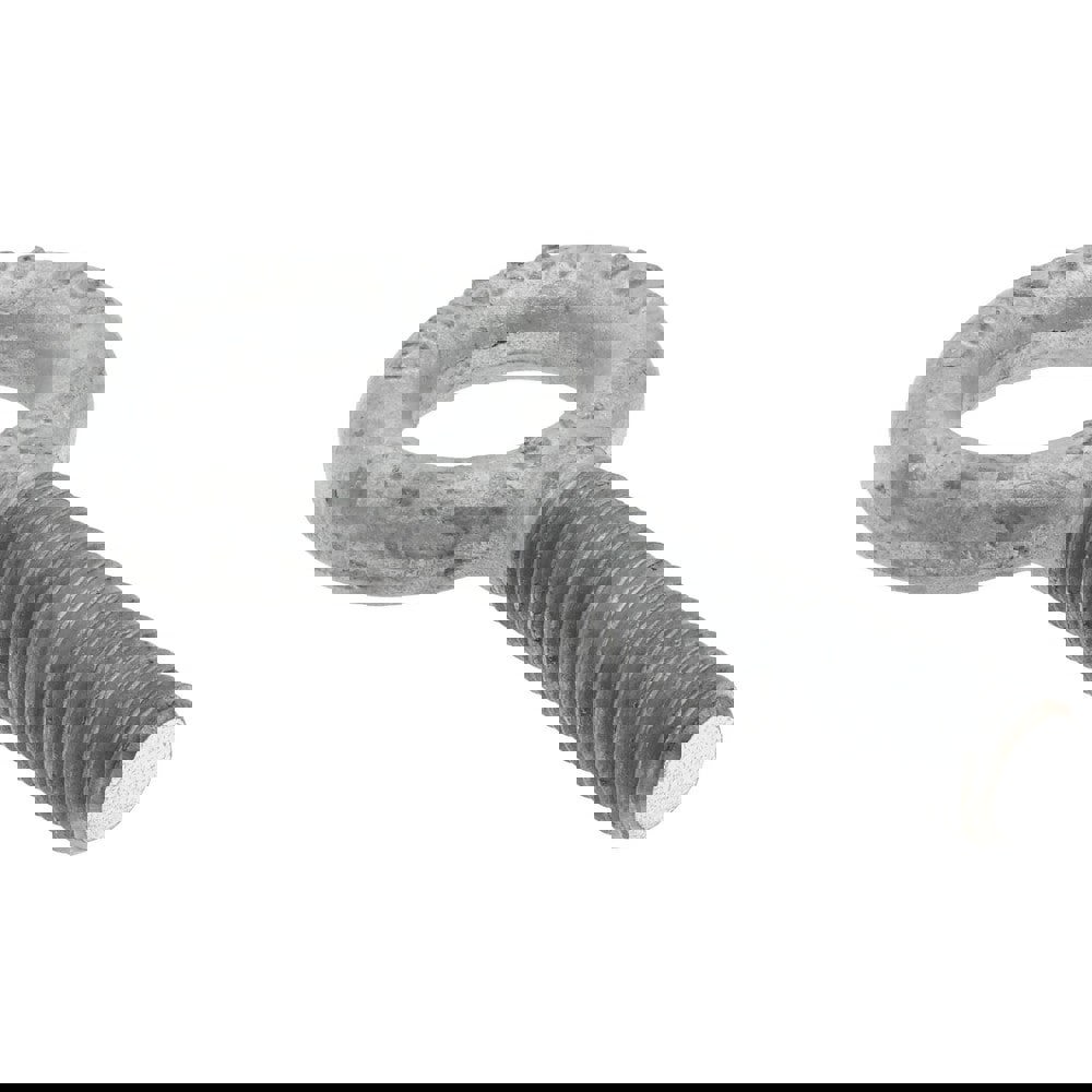 Fixed Lifting Eye Bolt: Without Shoulder, 6,000 lb Capacity, 3/4-10 Thread, Grade C-1035 Steel